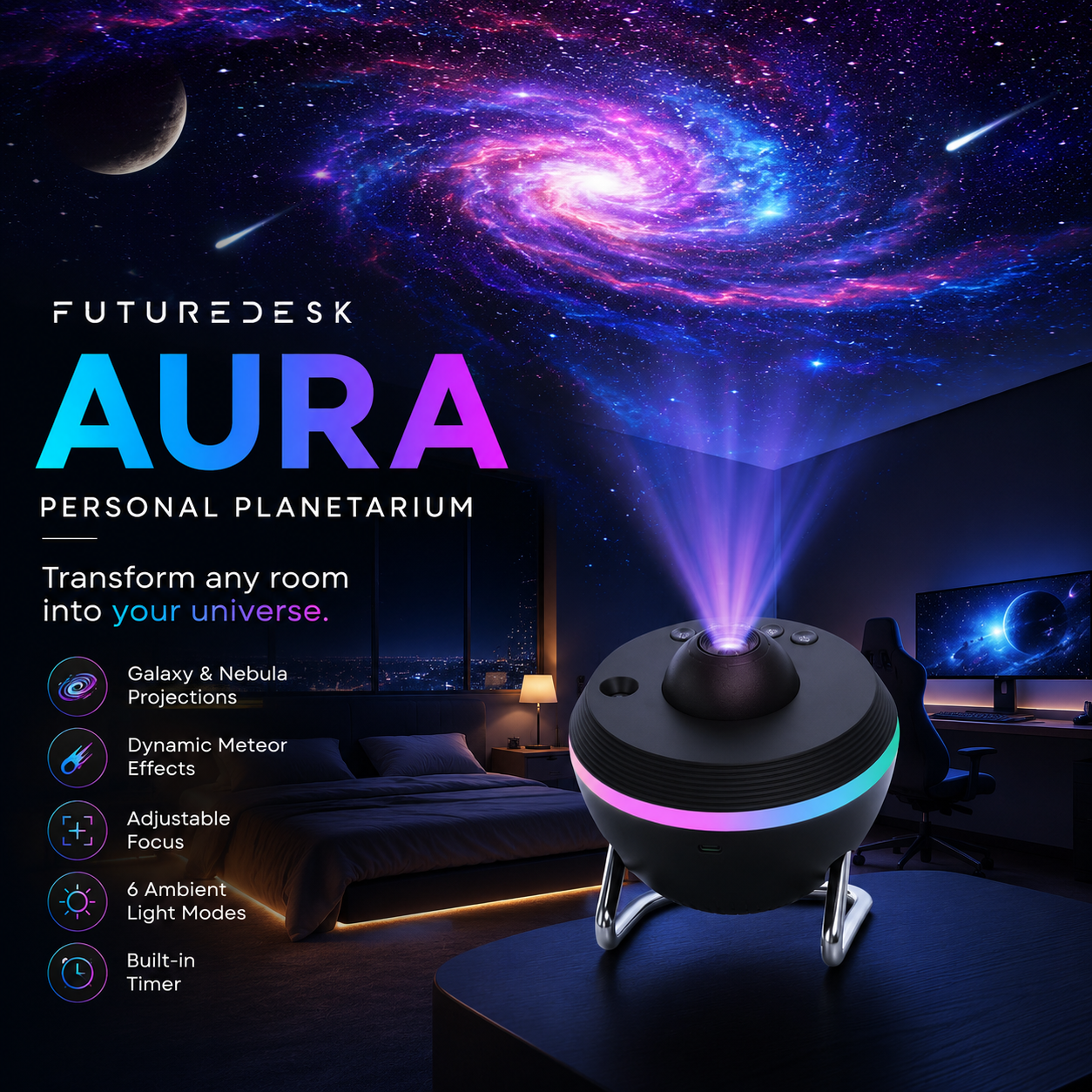 FutureDesk Aura | Personal Planetarium