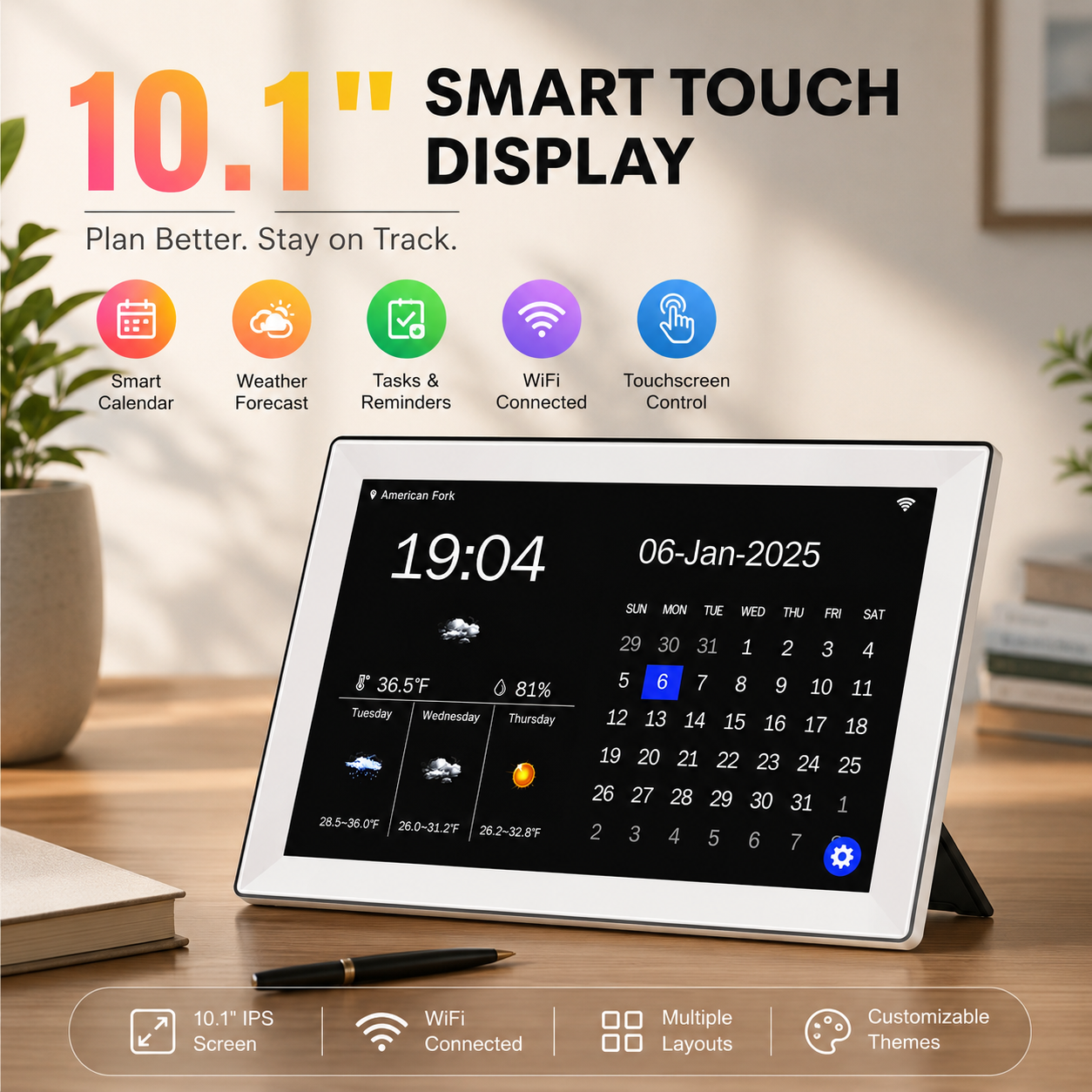 FutureDesk Flow | Smart Calendar Display